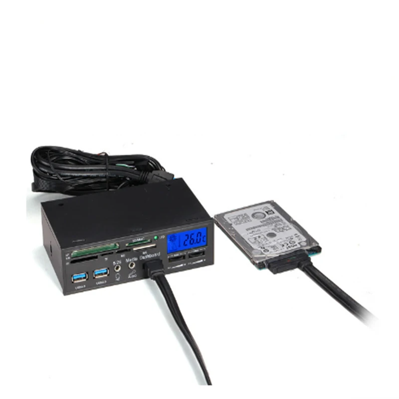 5 25 &quotвсе в одном 1 USB Внутренний Multi Card Reader писатель с вентилятором Скорость