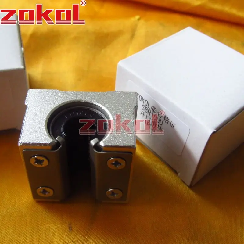 Подшипник ZOKOL SBR10UU. Открытая скользящая линейная длина подшипника 32 мм |