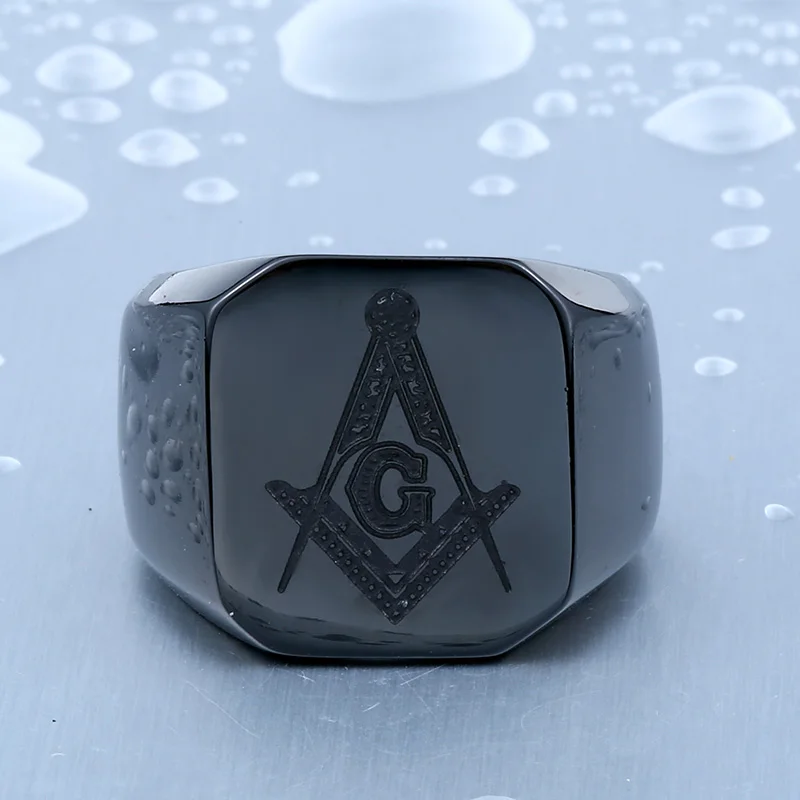Масонское кольцо для мужчин из нержавеющей стали масонская перстень кольца