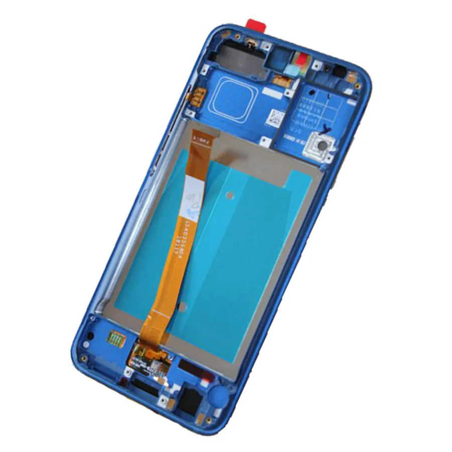 Дисплей для huawei Honor 10 ЖК-дисплей сенсорный экран дигитайзер для huawei Honor 10 ЖК-экран с рамкой+ датчик отпечатков пальцев