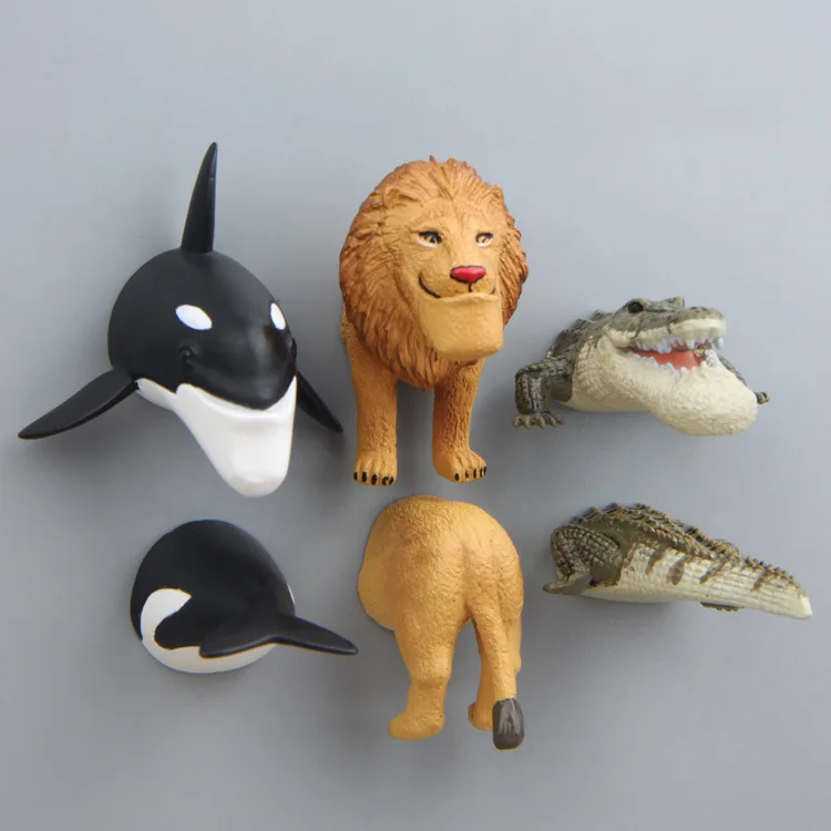 Плоский подбородок животное панда Лев Дельфин игрушка крокодиловая трехмерная
