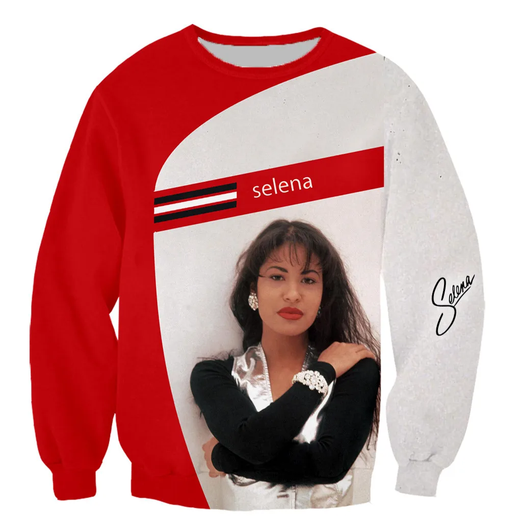 Новое поступление футболка в стиле хип хоп с 3D принтом selena quintanilla