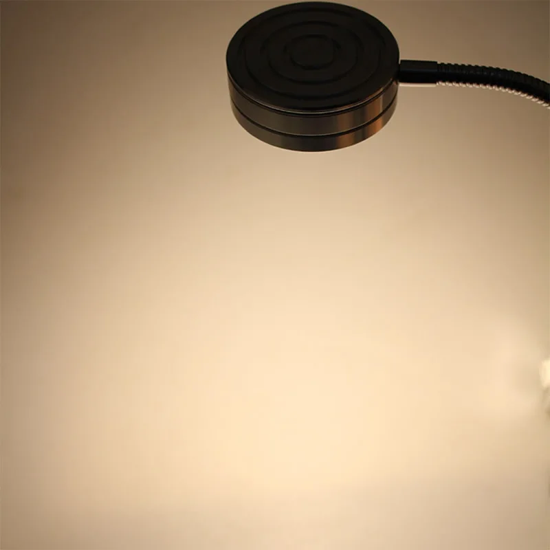 Apextech LED настольная настенная лампа Гибкая металлическая трубка 7 Вт отельный