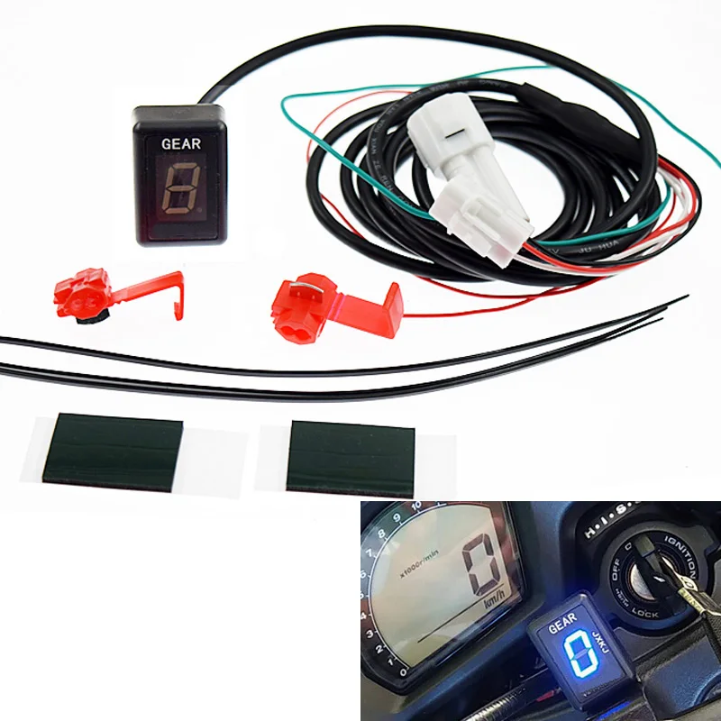 Индикатор переключения передач мотоцикла водонепроницаемый lcd 1-2-3-4-5-6 уровень
