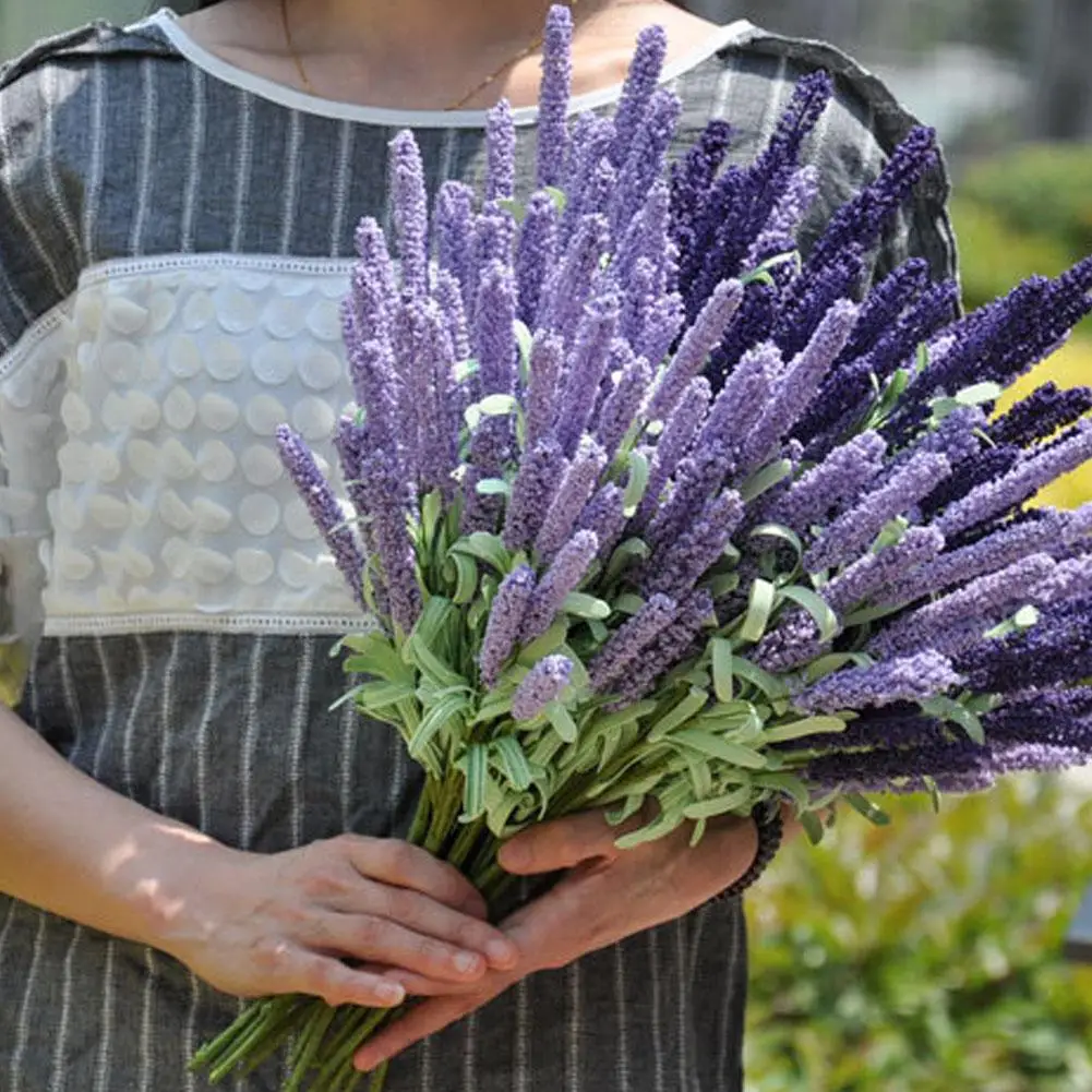 TPFOCUS имитирует Букет Лаванды искусственный цветок домашнее свадебное украшение