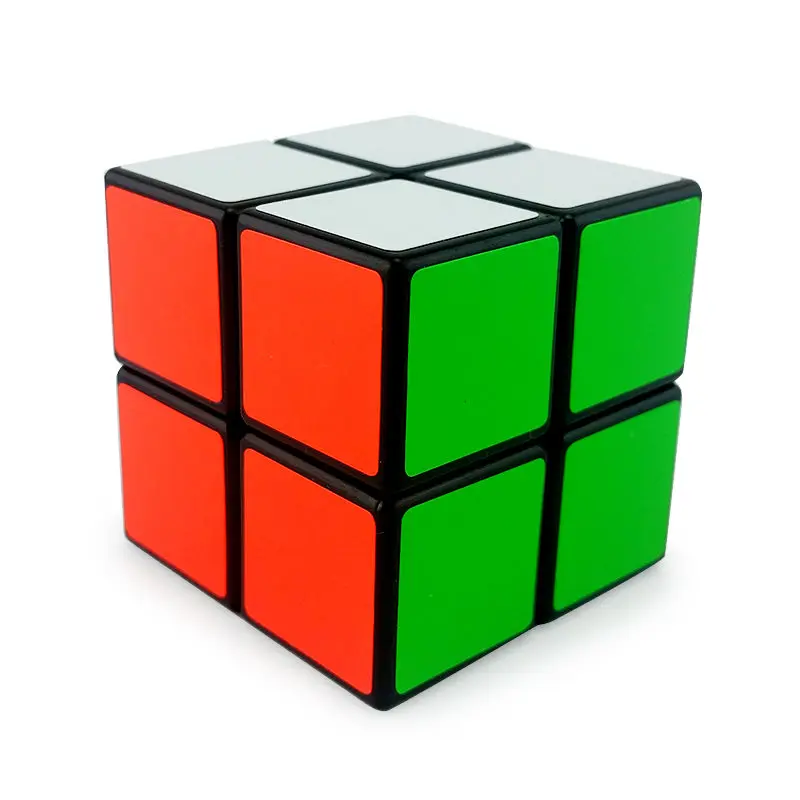 2x2 5cm Черная наклейка Профессиональный скоростной магический куб головоломка твист Классическая игра-головоломка обучающая 2x2x2 3x3x3 4x4x4 5x5x5 - Цвет: 2x2 5cm