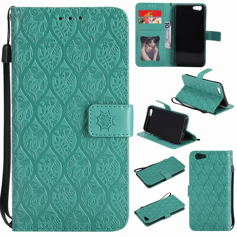Коричневые Кожаные чехлы с цветком из ротанга для Capa OPPO A39 A57 F1S A59 R10 R11 чехол