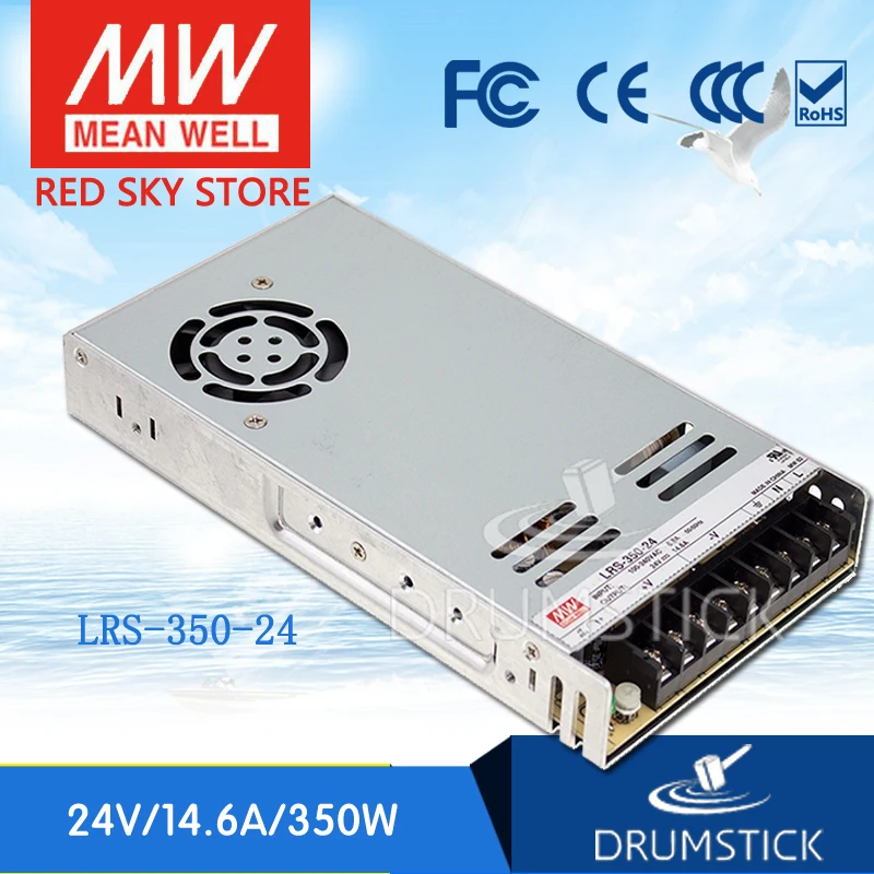 (Доставка из России) Средняя LRS 350 24 24V 14.6A meanwell 4 W одиночный выход импульсный