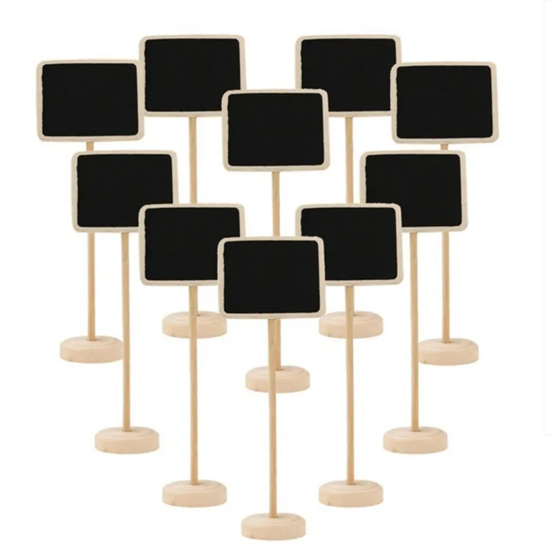 

Mini Small Wooden Chalk Blackboard Wedding Kitchen Restaurant Signs Chalkboard Writing Notice Message Paint Board Wedding Decore