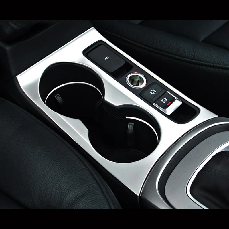

Stainless Inner Water Cup Holder Decorative Panel Cover trim For Audi Q3 15-2017