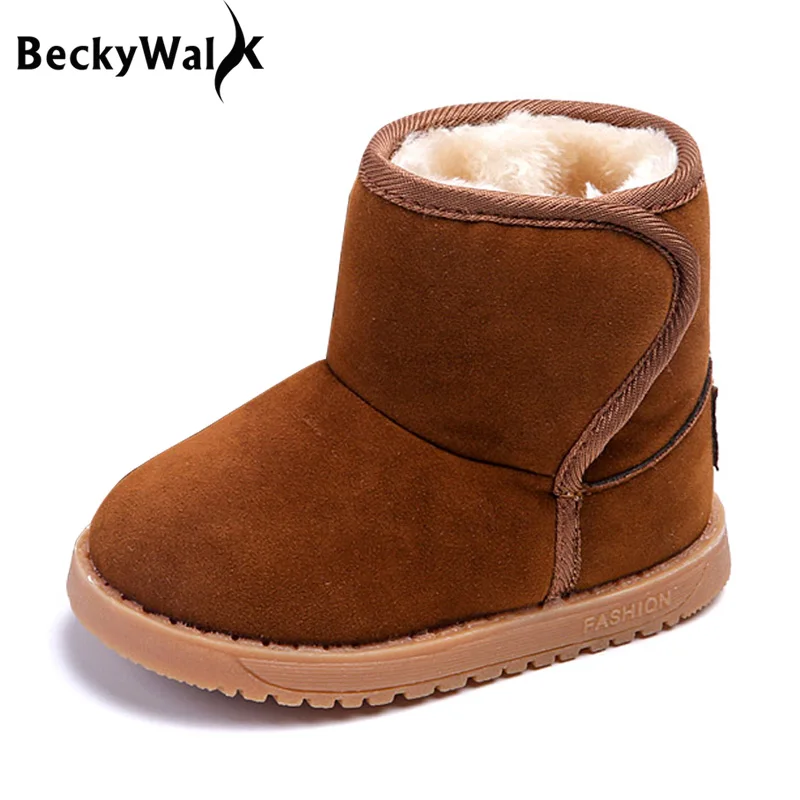 Новые детские ботинки зимние плюшевые Теплая обувь для мальчиков и девочек