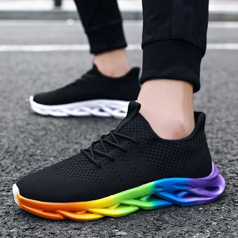 Кроссовки мужские дышащие спортивная обувь для фитнеса тенниса плоская подошва