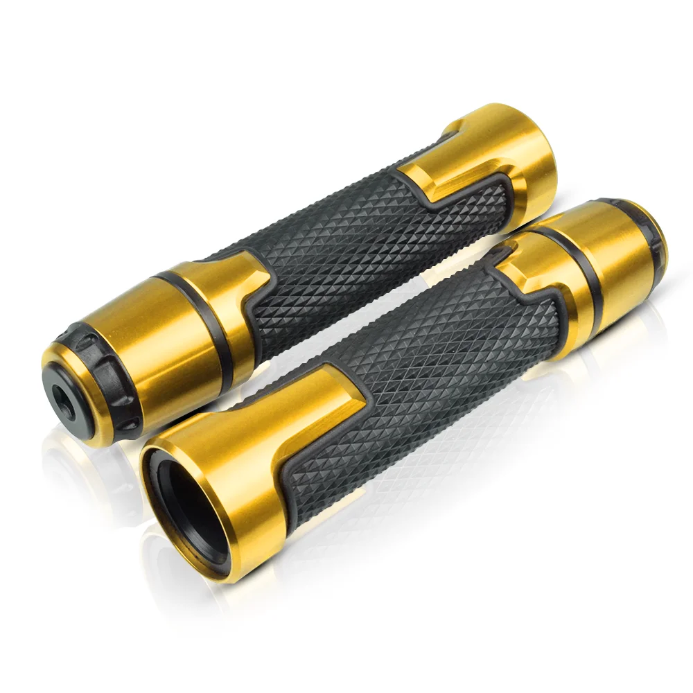 gold Мотоцикл 7/" 22 мм аксессуары Руль Ручка, рукоятка мотоцикл ручной для SUZUKI Bandit 650S GSF 250 600 1200 1250 BANDIT - Цвет: gold