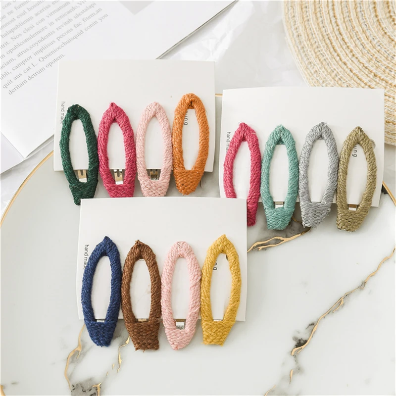 Заколки для волос девочек 4 шт./компл./набор милые разноцветные заколки ручной