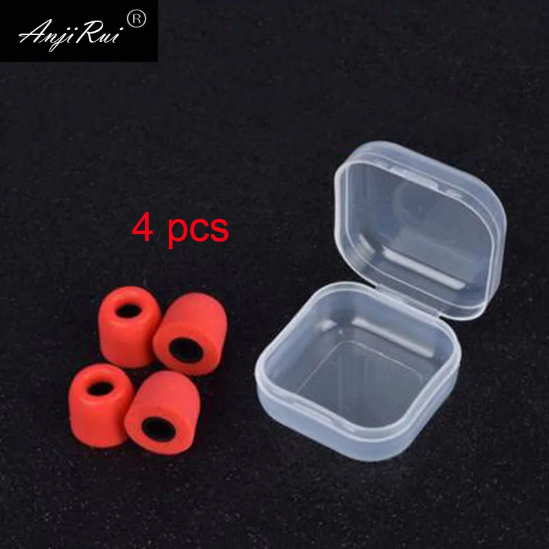 T300 M 12.5mm red 4 шт./2 пары ANJIRUI T300 4,0 мм калибра амбушюры/крышка пены памяти губки амбушюры Наушники с набором гарнитуры аксессуары - Цвет: T300 M 12.5mm red
