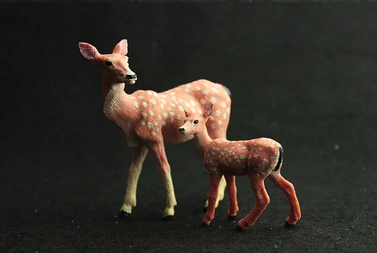 Имитация диких животных модель Sika Deer Farm ПВХ ручной работы экшн-фигурки