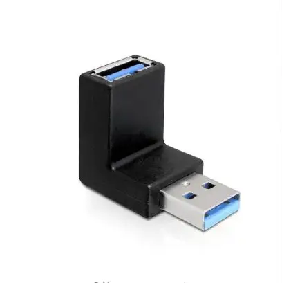 Кабель низкопрофильный вверх Угловой USB 3 0 адаптер A штырь-гнездо | Компьютеры и