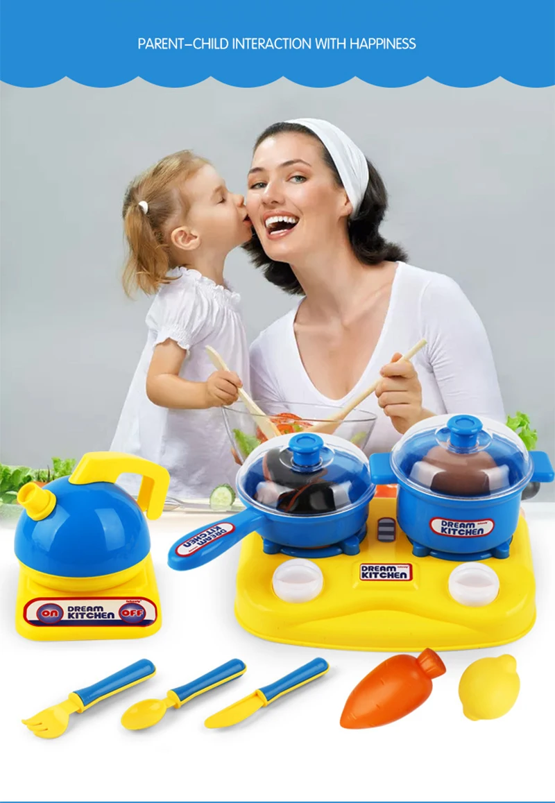 Детский игровой домик, кухонные игрушки, детские игрушки для моделирования, кухонная утварь, еда, сделай сам, головоломка, развитие, рост, хорошее качество