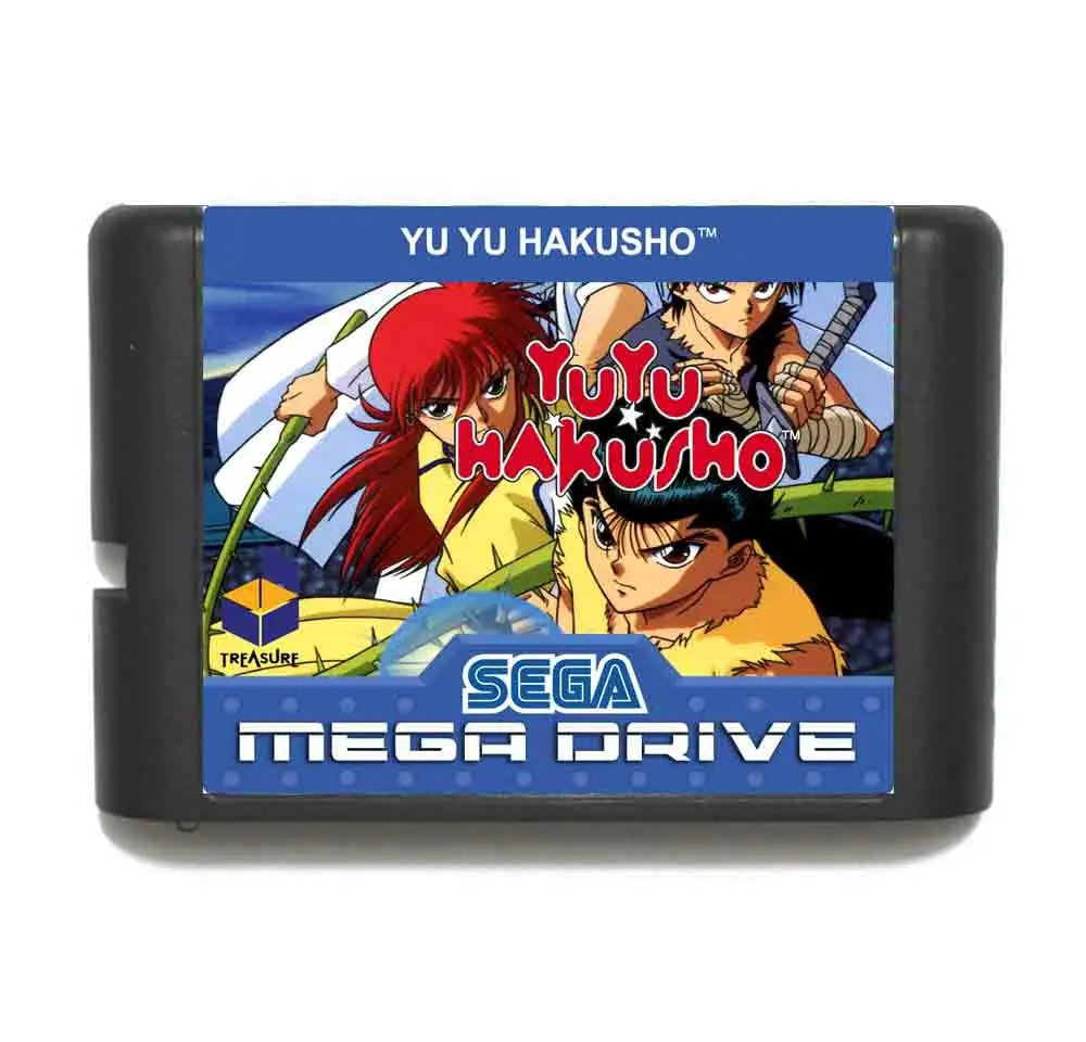 Yu Hakusho Makyou Toitsusen 16 bit MD игровая карта с розничной коробкой для Sega Mega Drive |