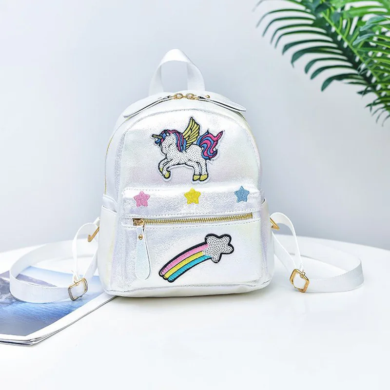 DAYGOS 2018 Новый Радужный детский единорог мультфильм Рюкзак Kawaii женский рюкзак