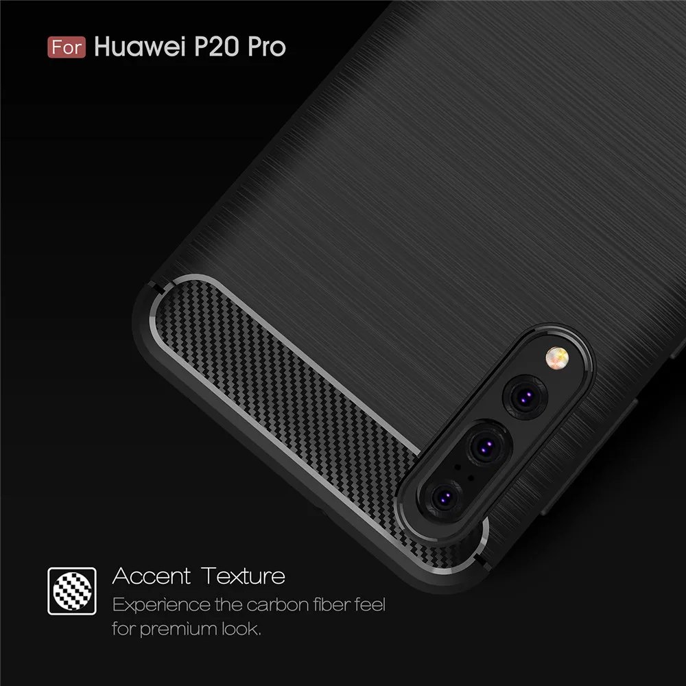 For Huawei P20 Pro Case Cover Luxury Shockproof Armor Soft TPU Silicone Back Funda Coque Lite Phone Bags |