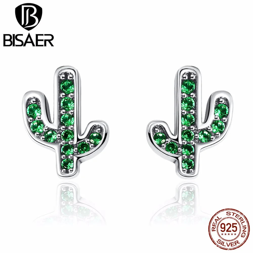 Женские серьги гвоздики из серебра 925 пробы С КАКТУСОМ|small stud earrings|fashion earringsstud earrings
