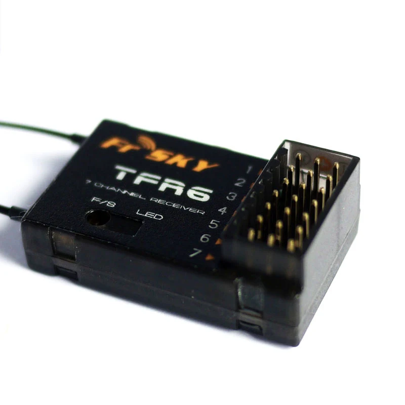 FrSky TFR6/TFR6-A 7ch 2 4G приемник совместим с Futaba FASST TF модулем | Игрушки и хобби