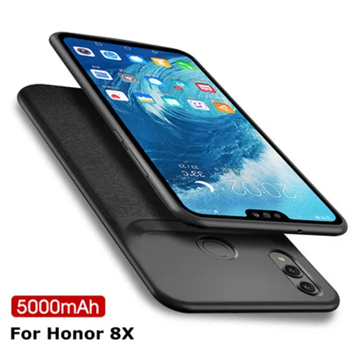 5000 for Honor 8X Мягкий чехол-накладка для huawei Honor 10, 9, 8 Lite, 7X, 8X, чехол Carregador, внешний аккумулятор, Carregamento, для huawei P20 Lite, Nova 3e - Цвет: 5000 for Honor 8X