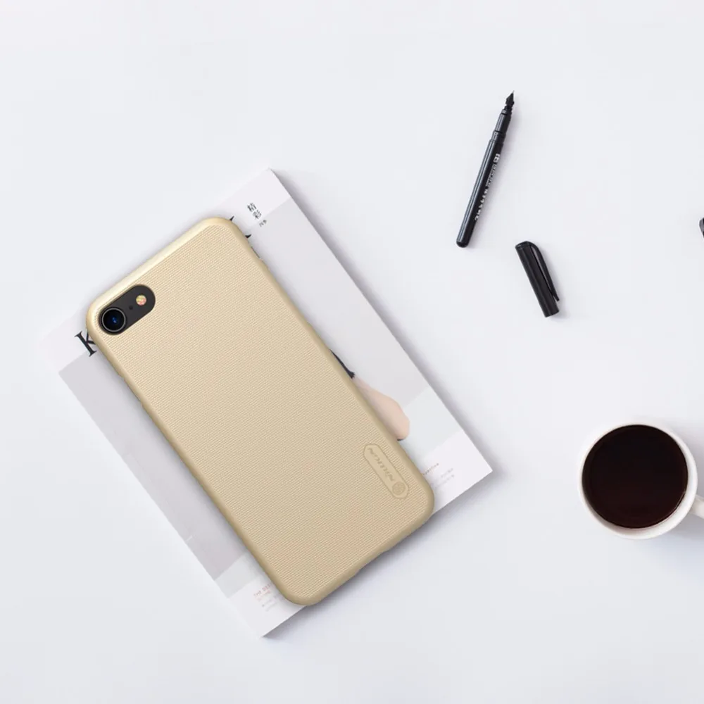 Чехол для Apple iPhone 8/8 Plus NILLKIN матовый PC пластик задняя крышка чехол для iPhone 8 Plus чехол с подарком