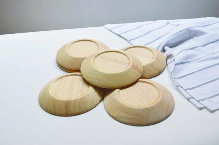 Деревянное блюдо творческий мультфильм деревянные тарелка плоская пластина