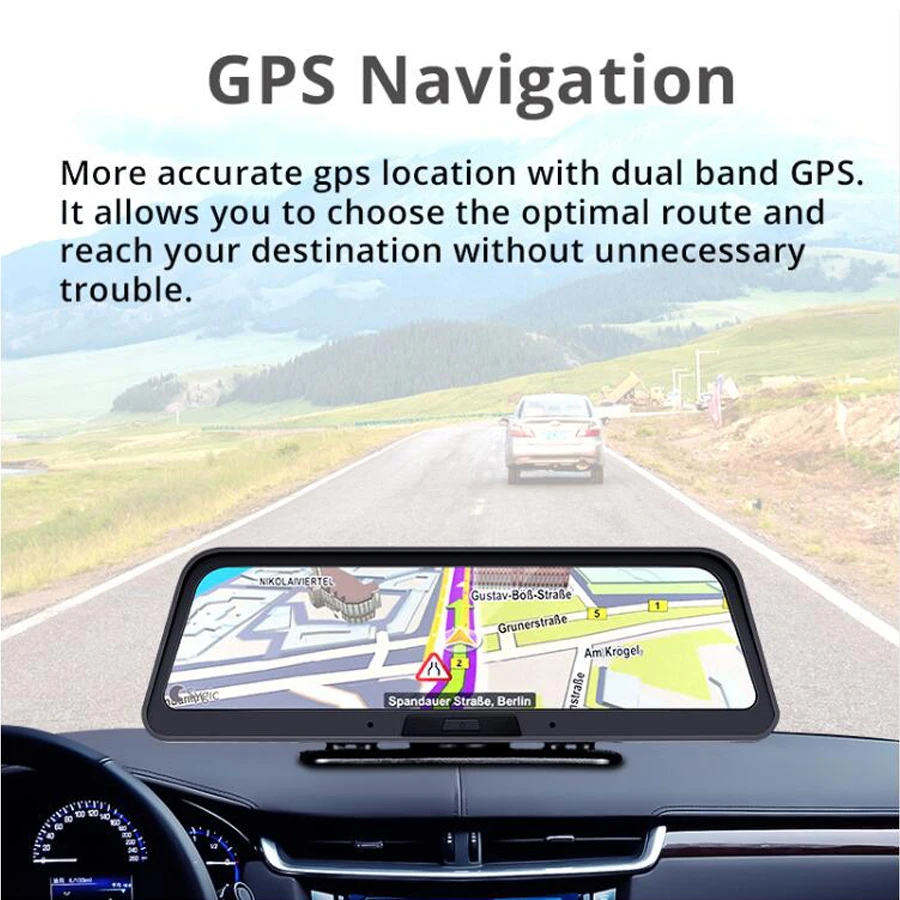 WHEXUNE 10 дюймов 4G Android Автомобильная приборная панель DVR камера gps навигация ADAS FHD 1080P двойной объектив Автомобильный видеорегистратор ночное видение WiFi