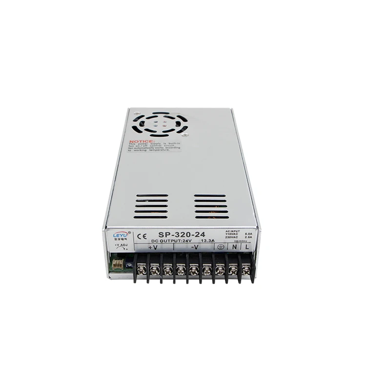 Низкая цена 320W 24V 13.0A одиночный выход импульсный источник питания PFC Функция для