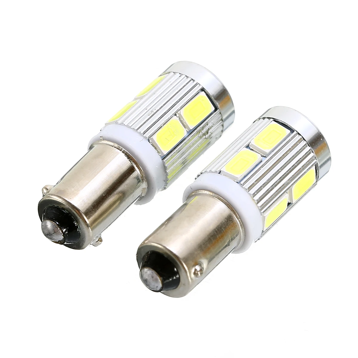 2 шт. BA9S H6W 10SMD Автомобильный светодиодный бортовой светильник лампочки Canbus без