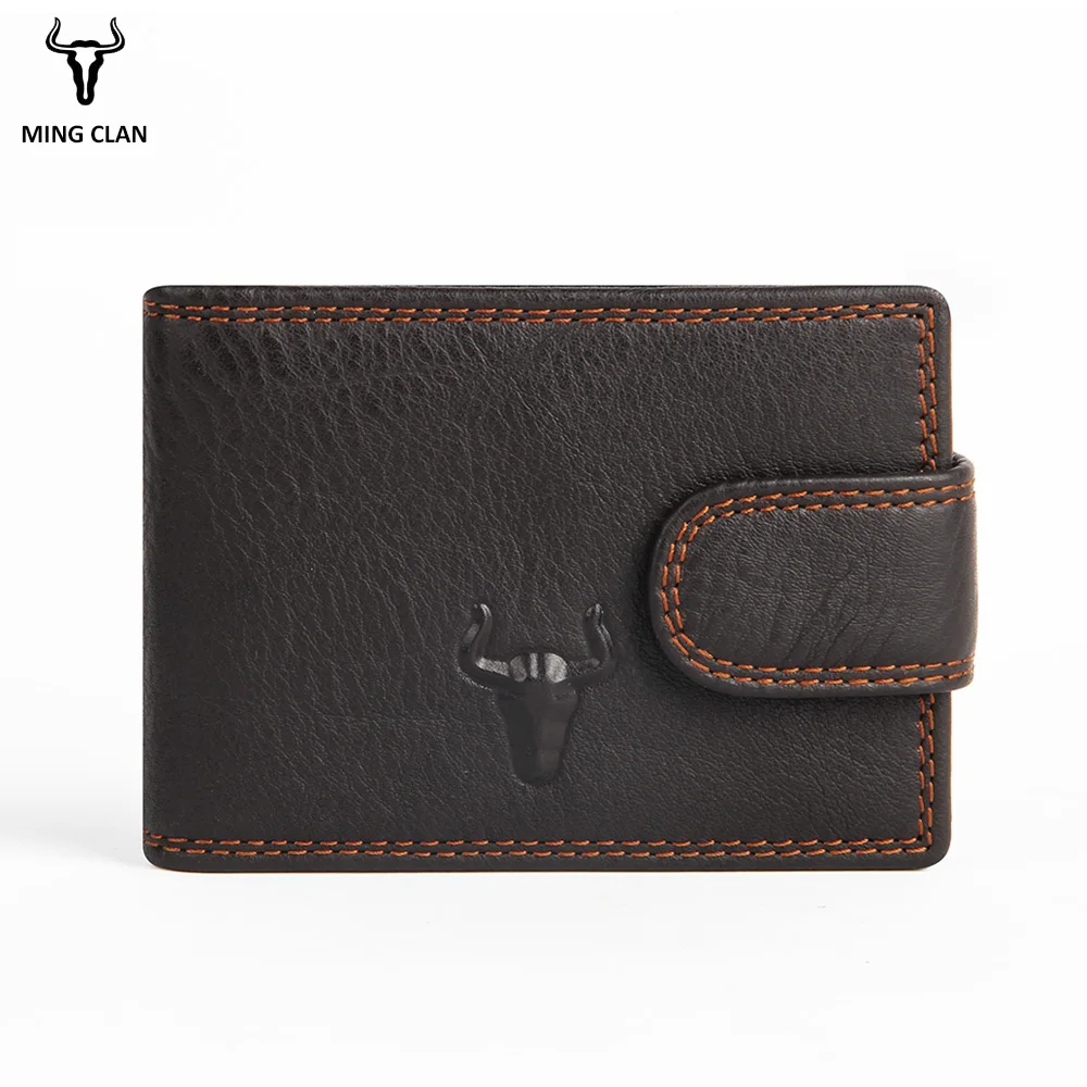Mingclan Genuine Leather Unisex Card Holder Wallets High Quality Female Credit Card Bag Women Pillow Organizer Purse Case Box
