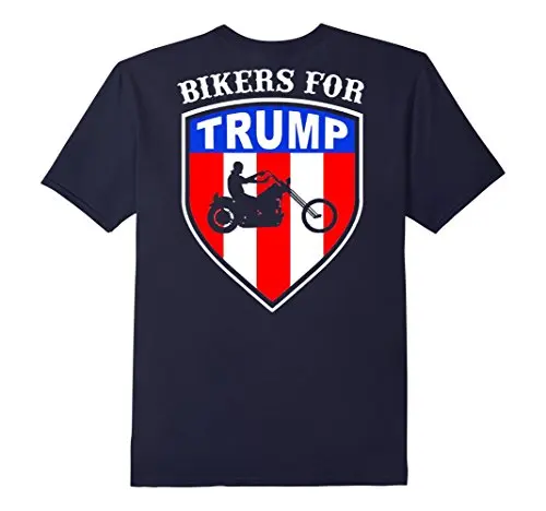 Мода Футболка Bikerss для Трамп Майка 2016 Президент Backside Рубашки Печати Короткий