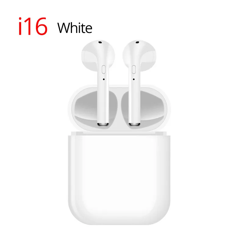 i16 White I16 TWS Мини Bluetooth 5,0 наушники i7s Беспроводная гарнитура спортивные наушники PK i10 i12 i13 i14 i15 i60 i80 для всех телефонов - Цвет: i16 White