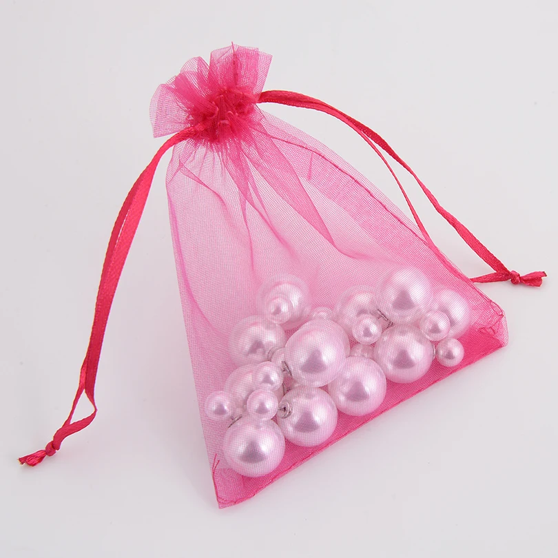 50pcs/lot 23 colors Drawable Organza Bags 9x12cm Party Wedding Gift Bag Jewelry Packaging Display &amp Pouches Multicolors | Дом и сад