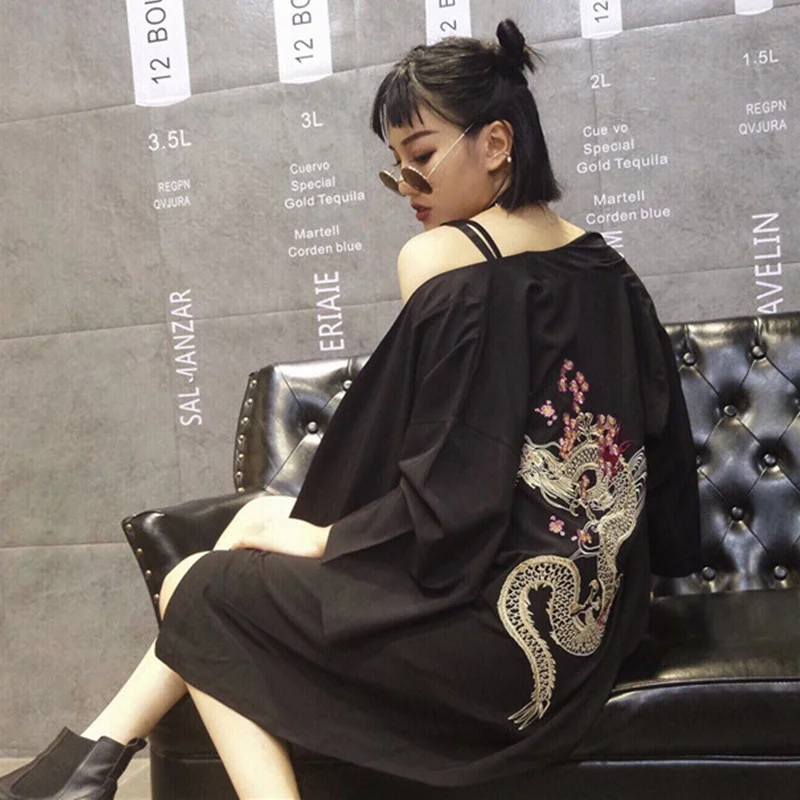Кимоно блузка рубашка летняя Пляжная kimonos женская для косплея yukata obi Японская