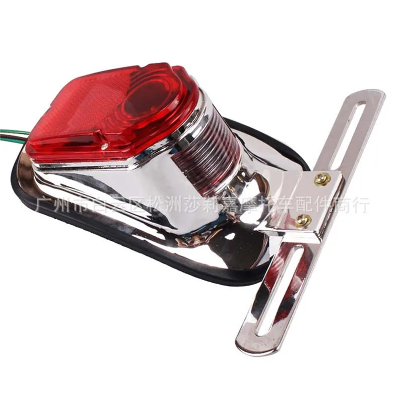 

Universal Motorcycle License Plate lights Motorcycle Modified Accessories Motorbike LED Red Rear Tail Brake Stop Lights Lamp