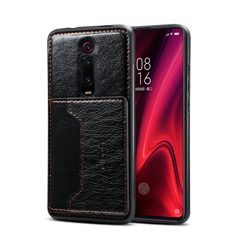 Coque Pocophone F1 Mix3 K20Pro Note7 Couples Simple Fashion Leather Case For Xiaomi Redmi GO Y3 Note 7 K20 Pro 8 9SE Card Cover |