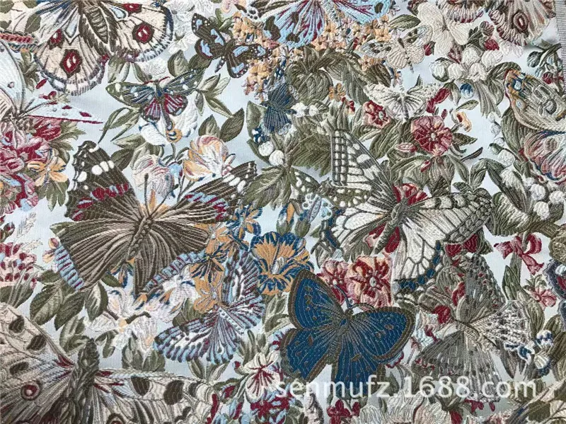 Жаккардовая ткань трехмерная розовая Золотая жаккардовая Роза Ткань осенняя и