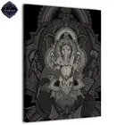1 панель, печатная картина, абстрактный индуистский Бог, слон Ганеш от brizbazzar, настенные картины для гостиной, плакаты и принты, искусство