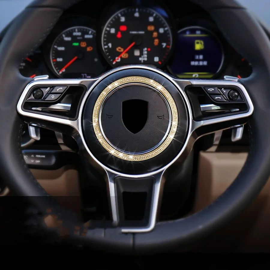 Автомобильный Стайлинг для Porsche Panamera 2013-2018 кольцо рулевого колеса отделка