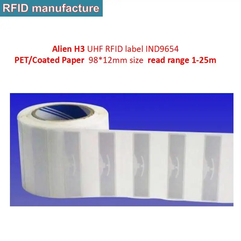 100 шт./лот RFID UHF влажная инкрустация этикетка наклейка 860 ~ 960 МГц Пассивный EPC Class1 Gen2