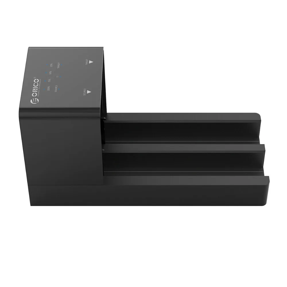 ORICO 2,5 3,5 SATA HDD корпус док-станция автономный клон супер скорость USB 3,0 жесткий диск поддержка 10 ТБ 2 Bay Черный 6528US3-C