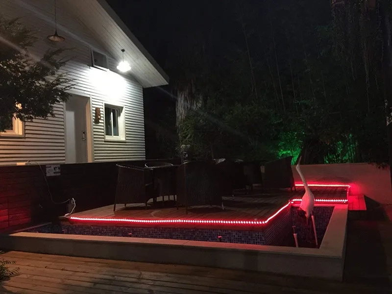 Светодиодные фонари 16.4ft Плоские Гибкие RGB полосы света изменение цвета