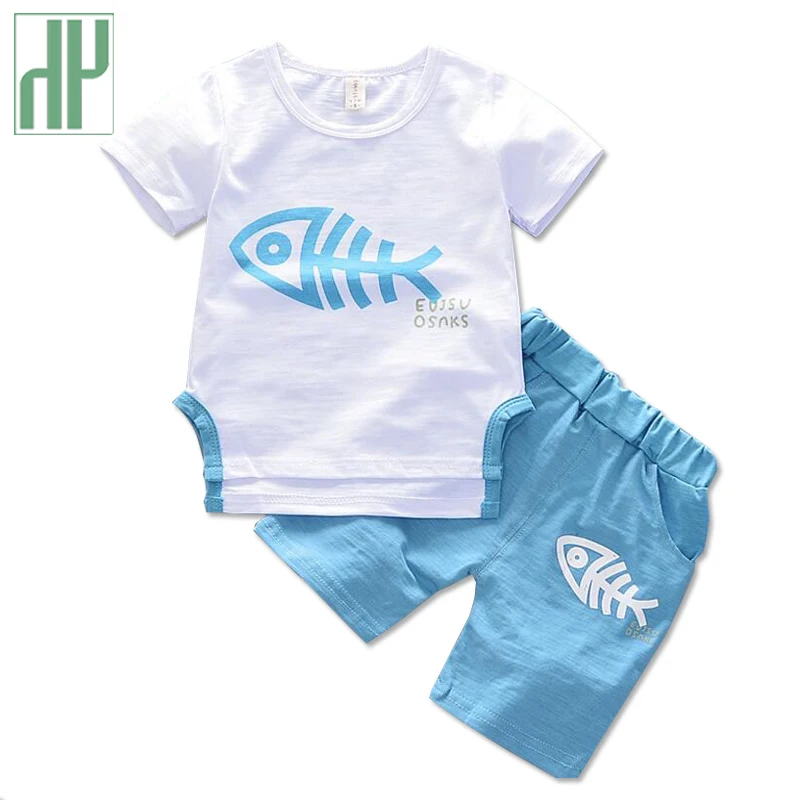 HH Baby Boy Clothes Summer baby animal costume Casual Kids Outfits clothing for girls fashionable child set 1 2 3Year | Детская одежда