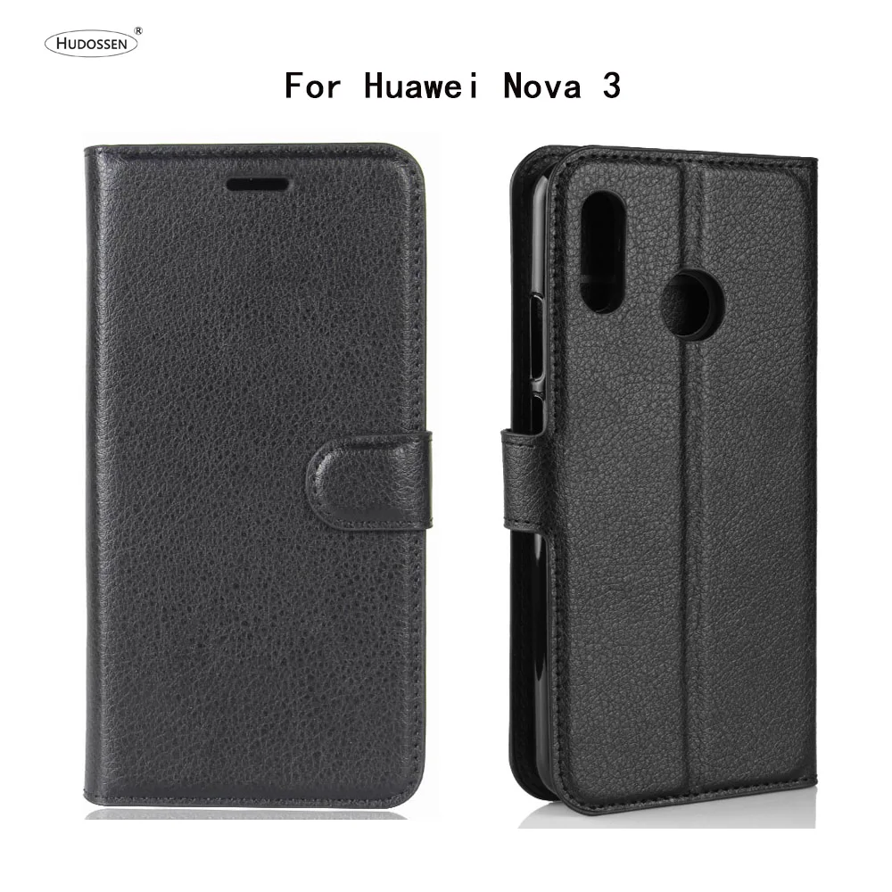 HUDOSSEN для Huawei Nova 3 PAR TL20 чехол роскошный флип искусственная кожа силиконовый