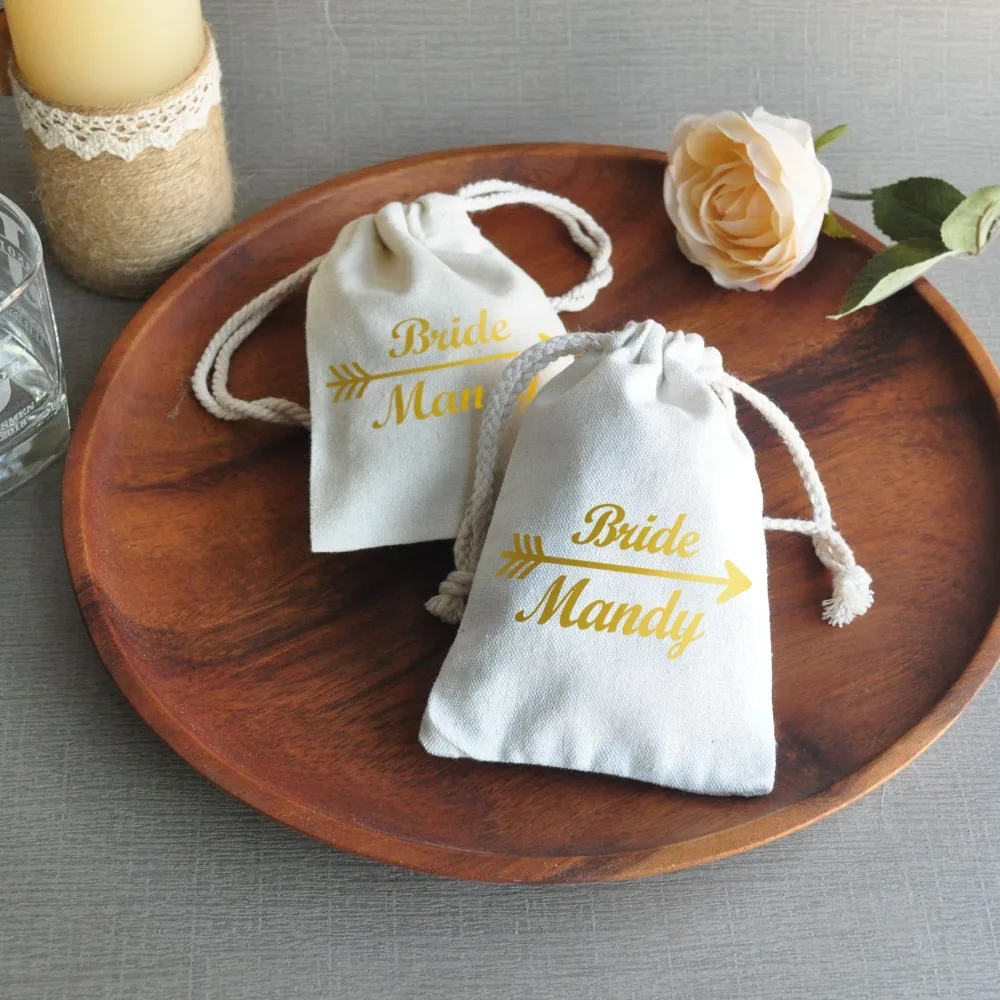 Personalized Bride Tribe Gift Bag Bridesmaid Favor Wedding Treat | Дом и сад