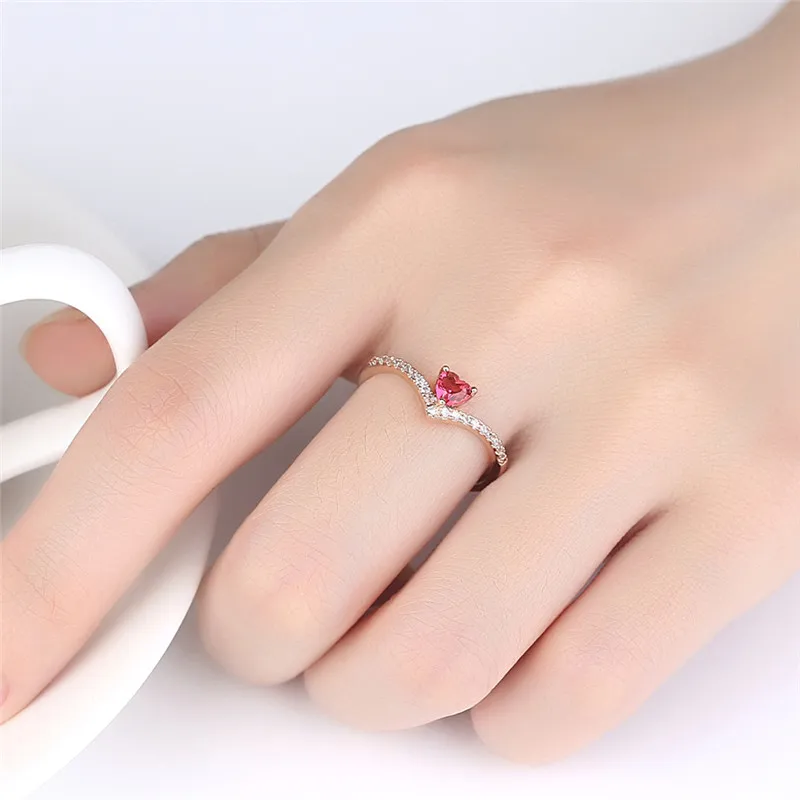 DODO шикарные Открытые Кольца для женщин романтические гранатовые красные AAA